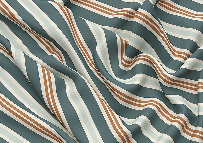 The British Stripe Co. Charles, Teignbridge No.1 - Roman Blind - Image 4